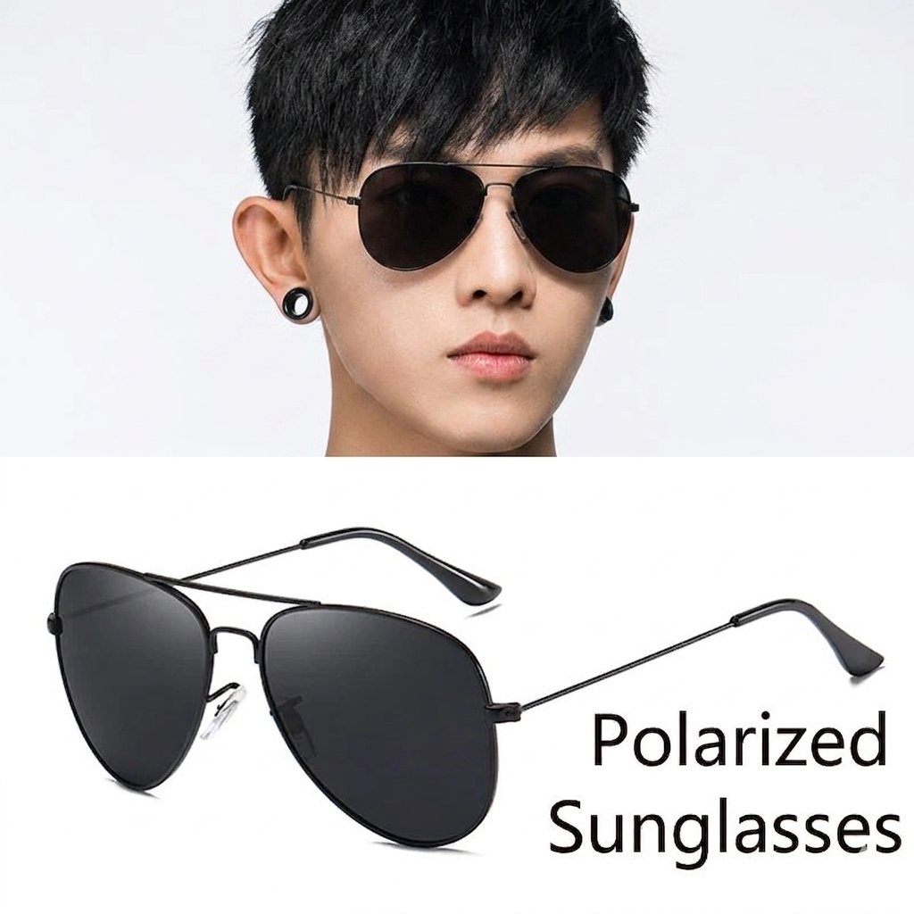Luxury Polarized Vintage Square Sunglasses