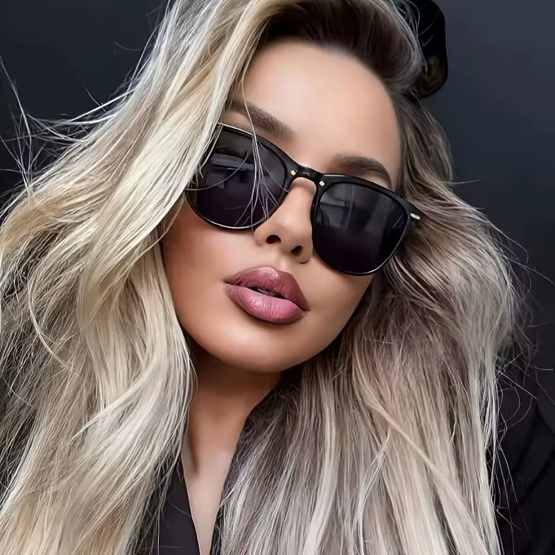 Designer Square Cat-Eye Protective Sunglasses